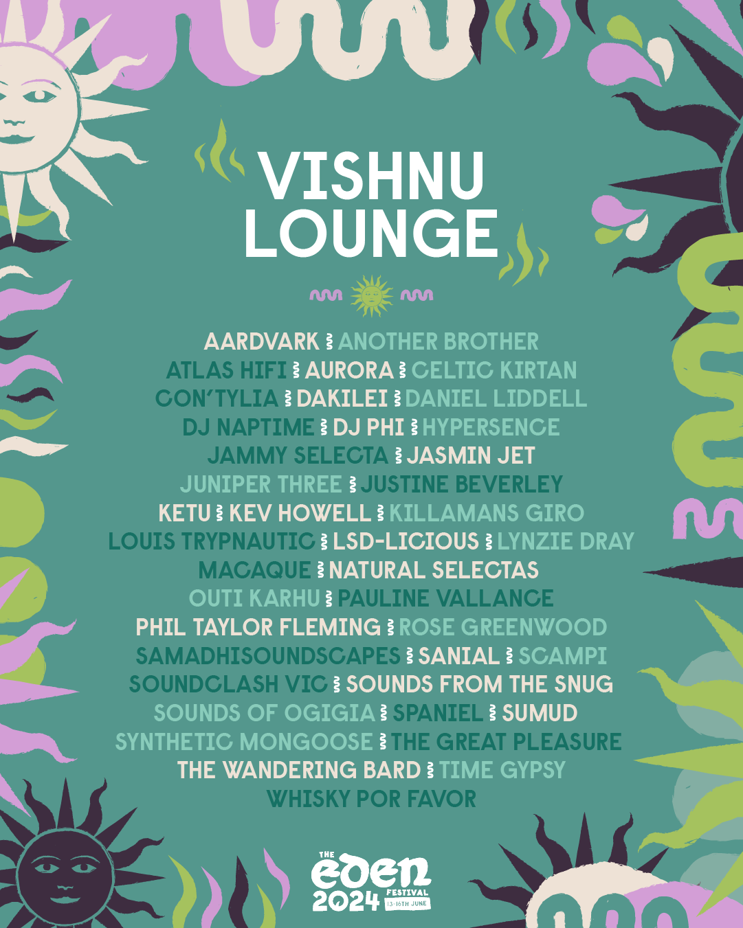 Vishnu Lounge Stage Line Up